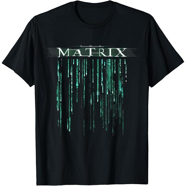 Amazon.com: The Matrix Classic Coding Drop Poster T-Shirt Small